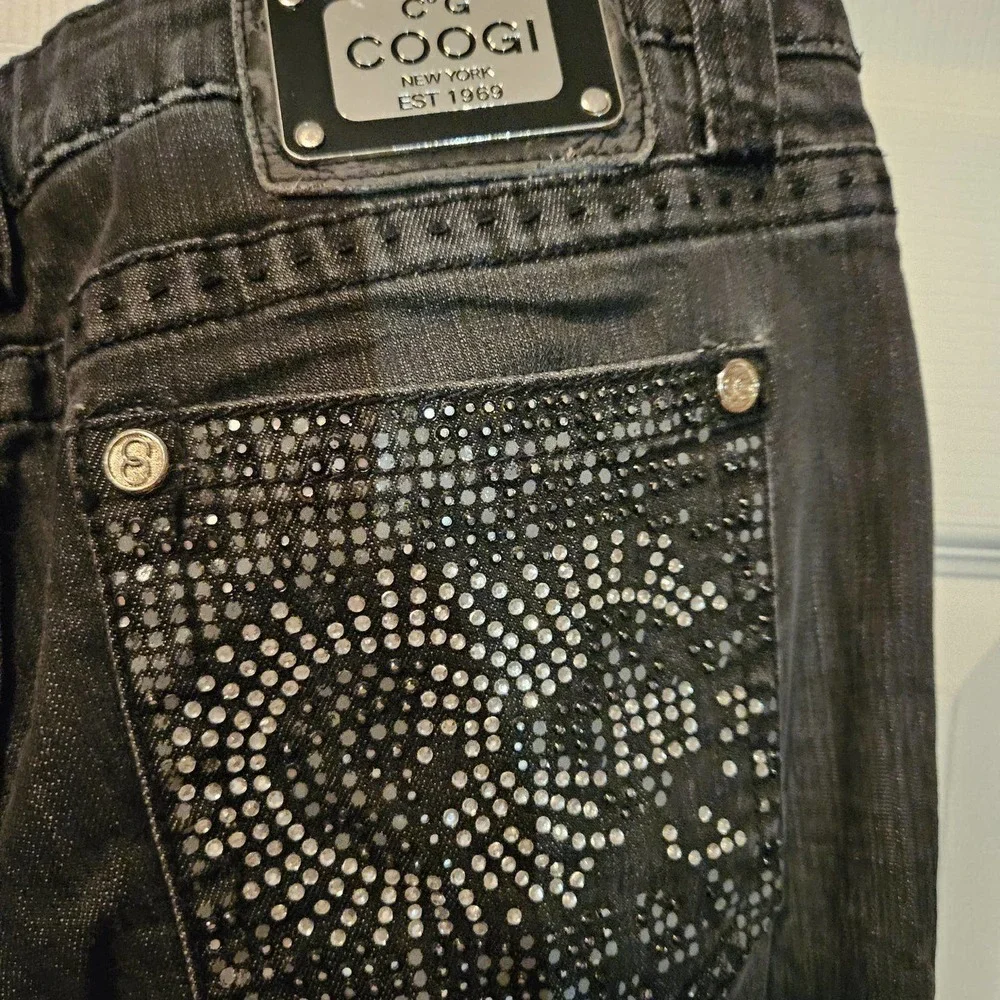 Coogi black rhinestone denim Size 13/14‎